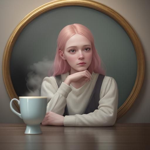 Dreamy Portrait in Coffee Shop, Ethereal Lighting