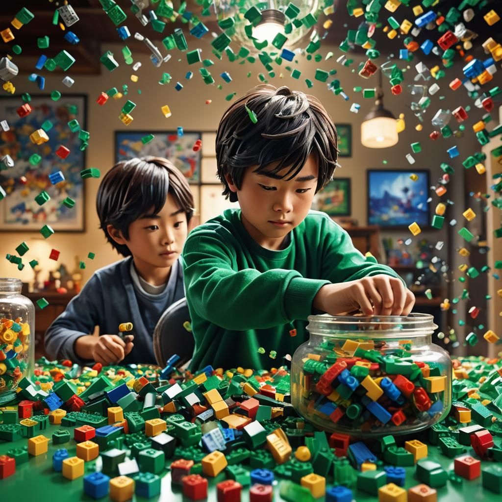 Boy with Green Legos: Japanese Concept Art