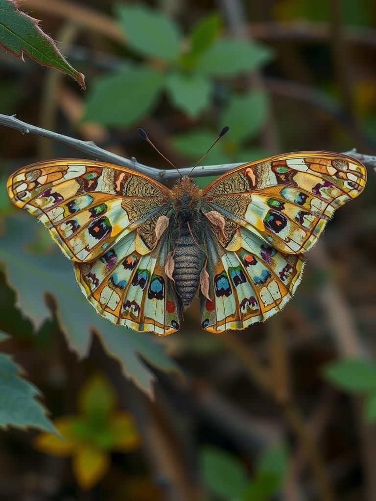 The Ghillie Butterfly in Camouflage Style