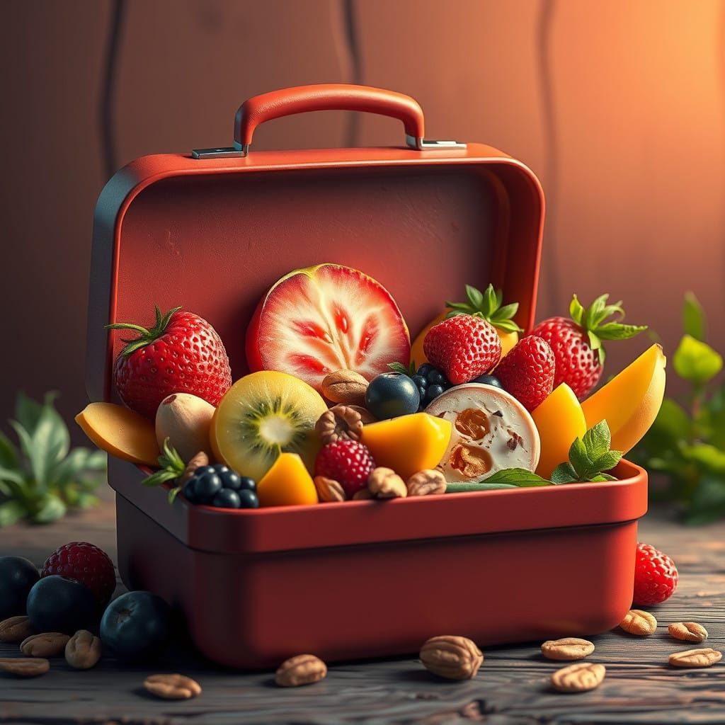 Whimsical School Breakfast Fantasy Art in Fantasy Concept St...