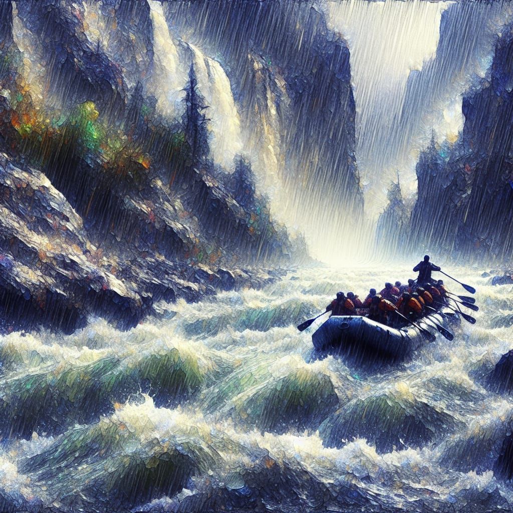 Perilous River Rafting in Inclement Weather