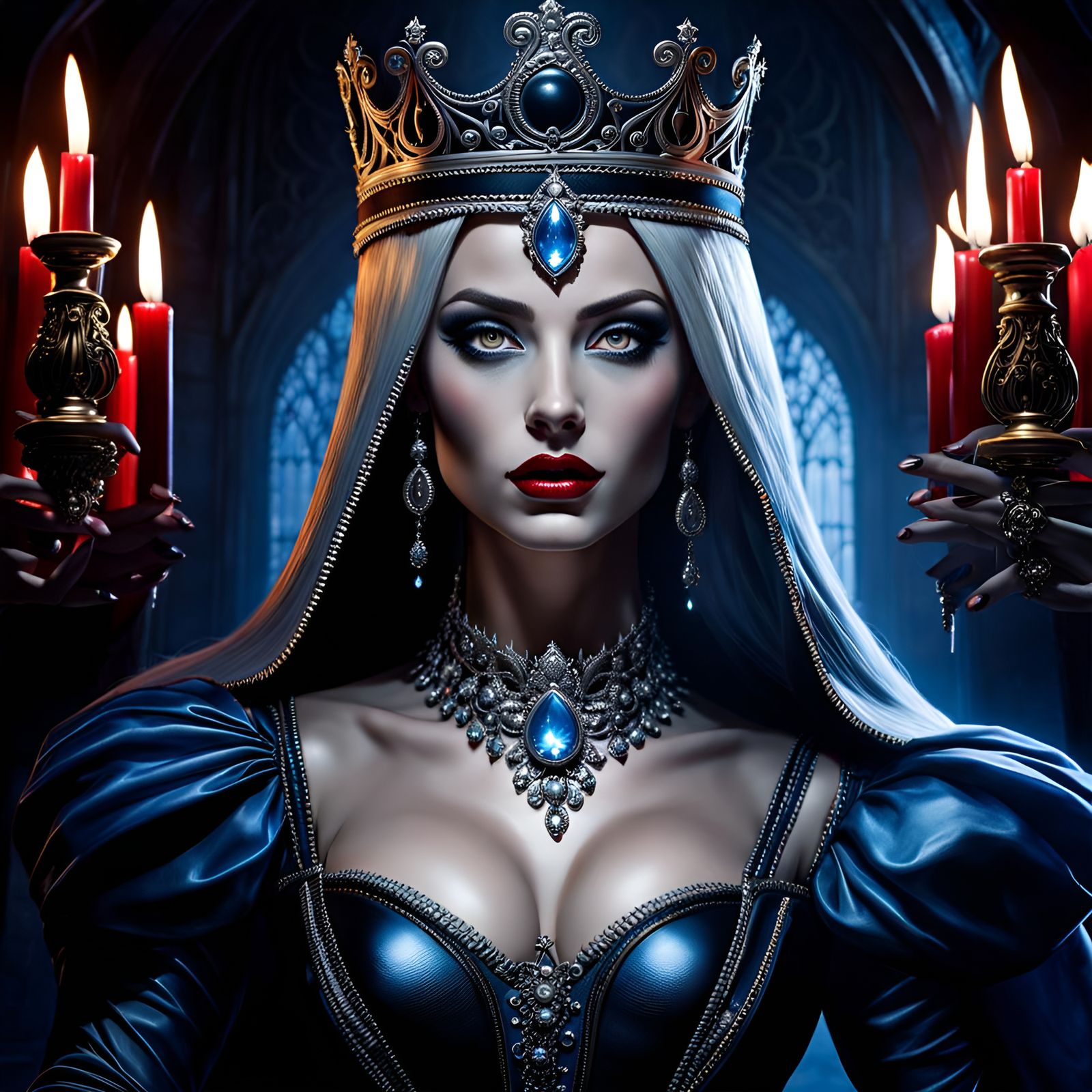 Gothic Cinderella as Queen of the Night Portrait