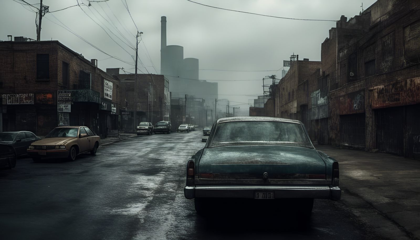 Iranian Street Scene in GTA Game Concept Art Style