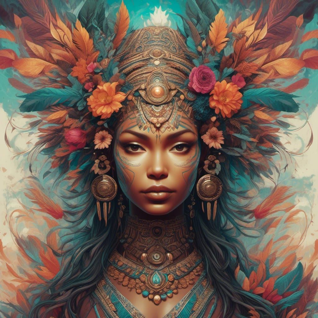 Pachamama: Earth Mother in Modern Artistic Style