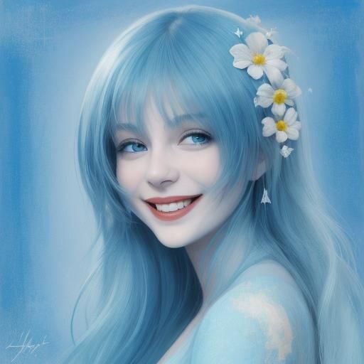 AI Realization of 'Blue but Happy' Concept