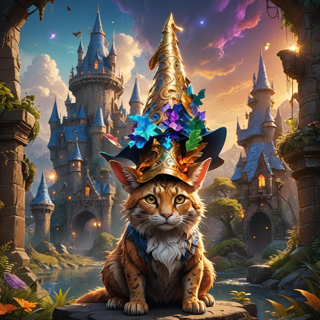 Animal in Giant Wizard Hat: Fantasy Concept Art