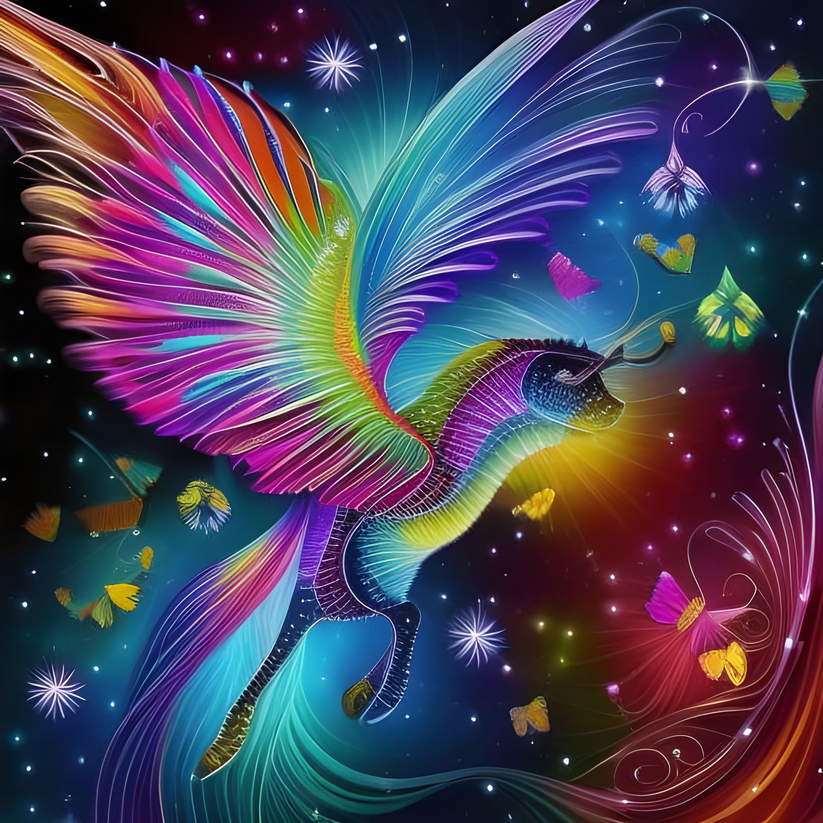 Rainbow Griffin String~Art