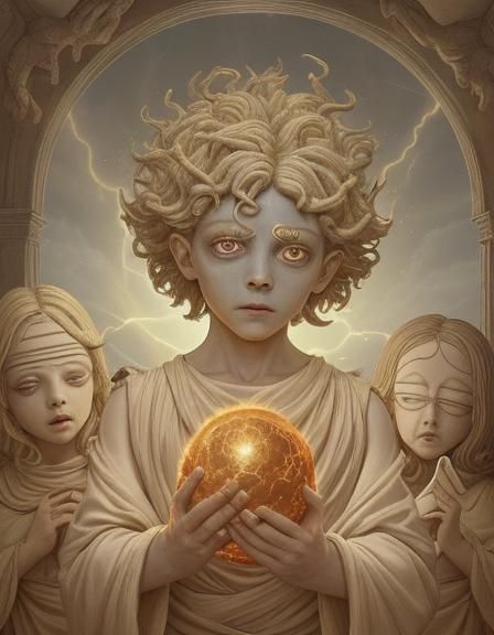 Baroque Science Fantasy Child God of Earth