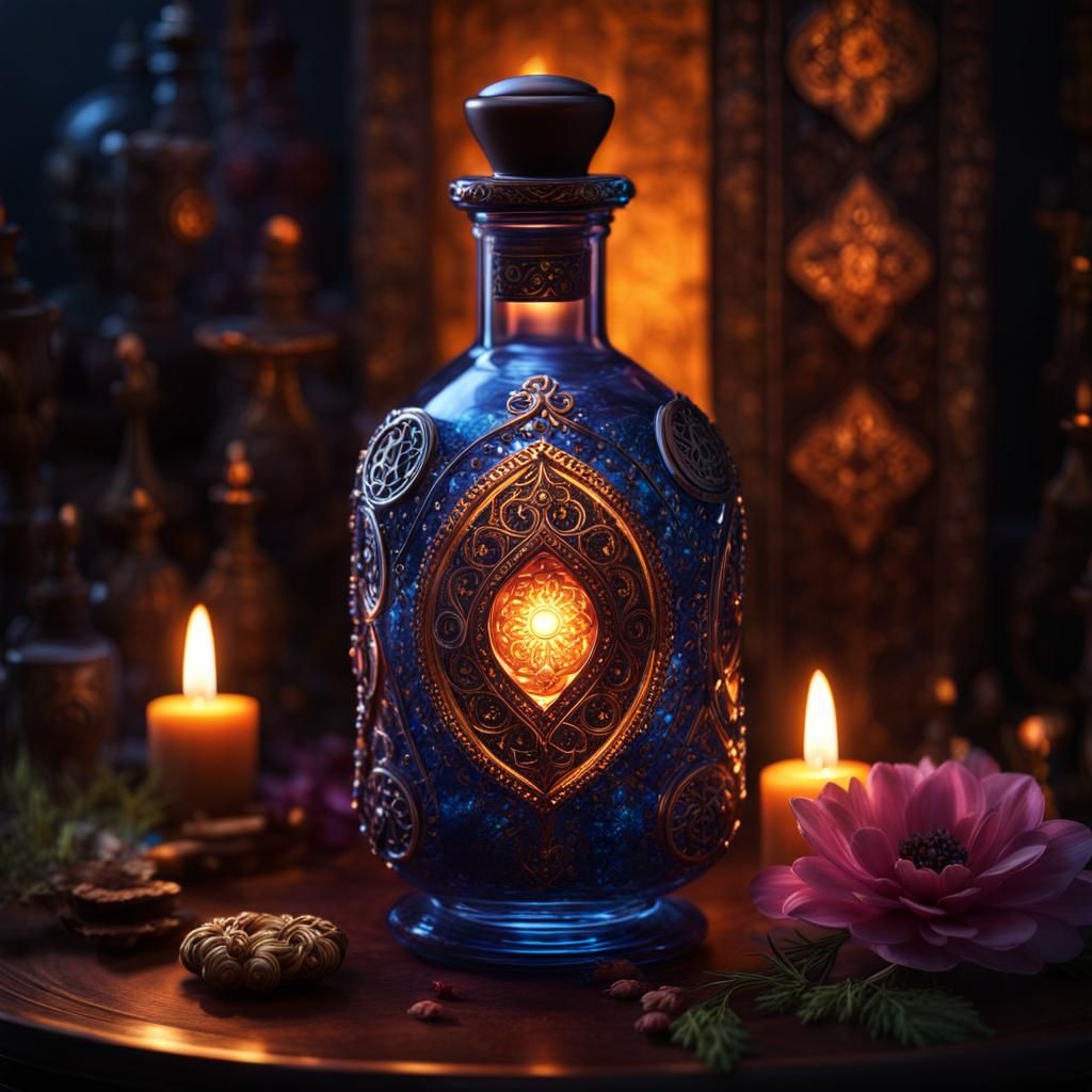 Enchanted Potion: Dark Fantasy Concept Art