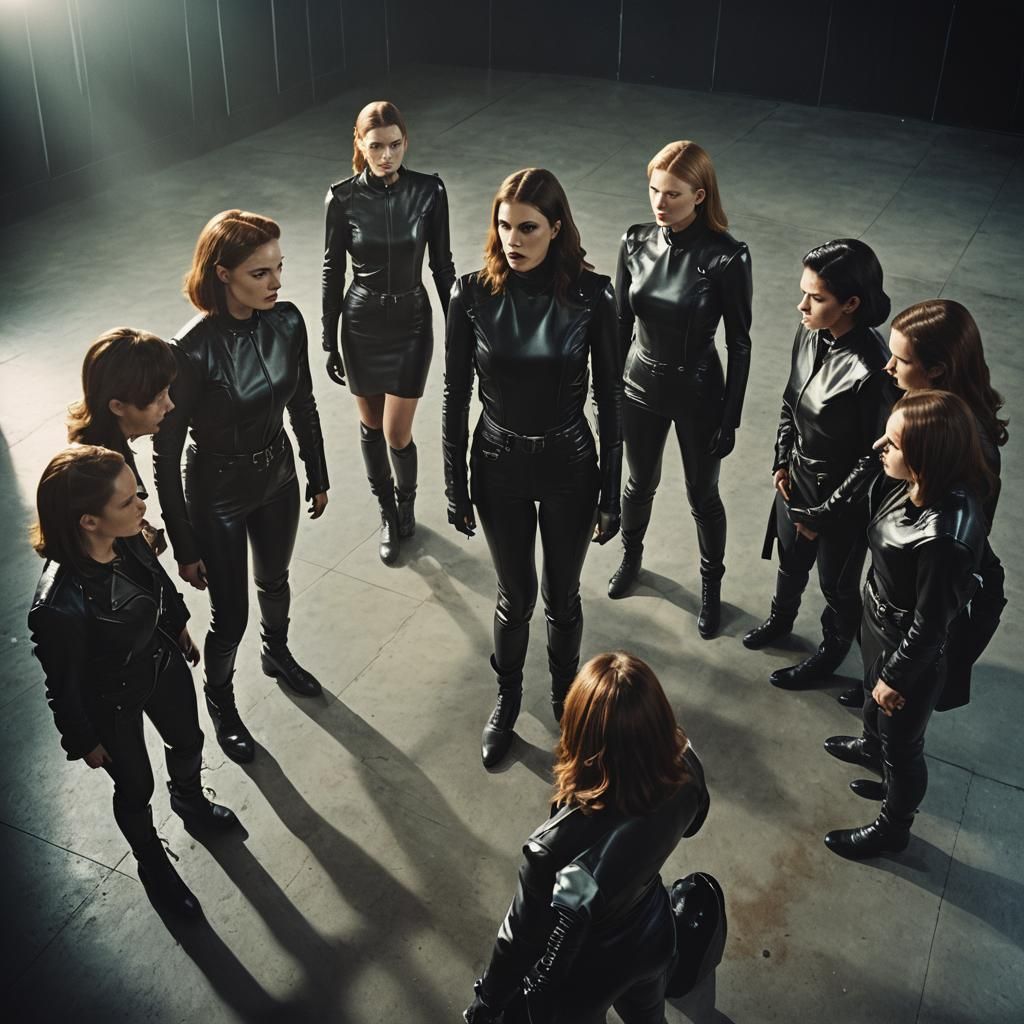 Intense Confrontation: Women in Leather and Latex