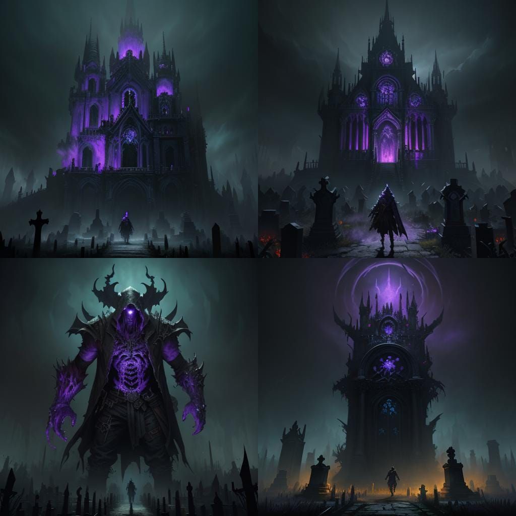 Graveyard Horror: Dark Fantasy Concept Art