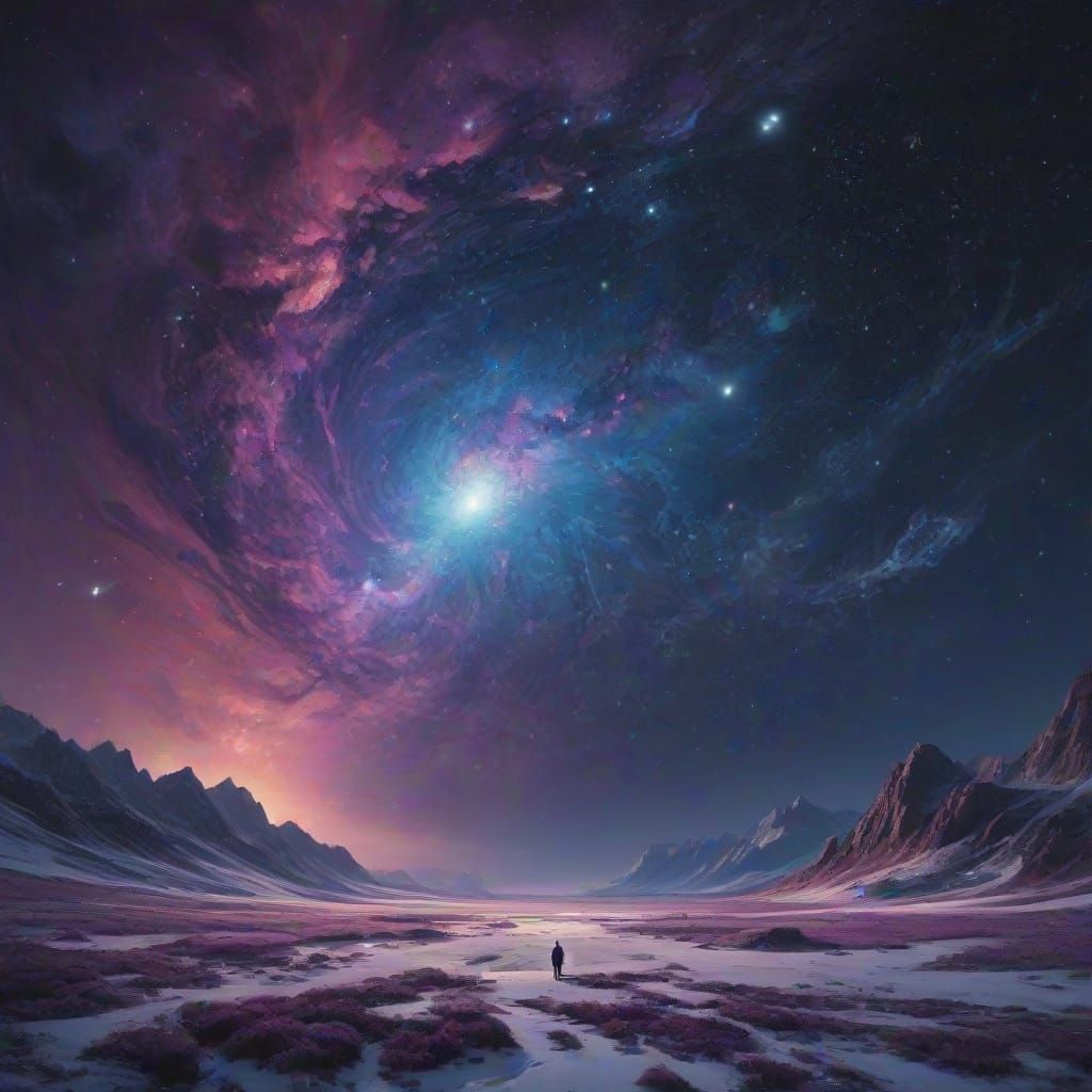 Cosmic Odyssey: Swirling Galaxies in Deep Space