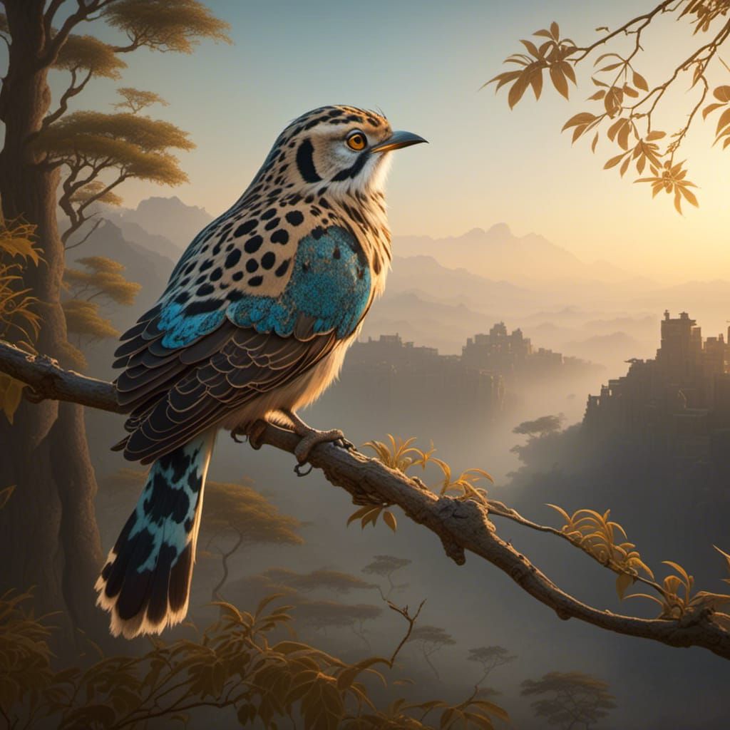 Bird Singing in Morning Light