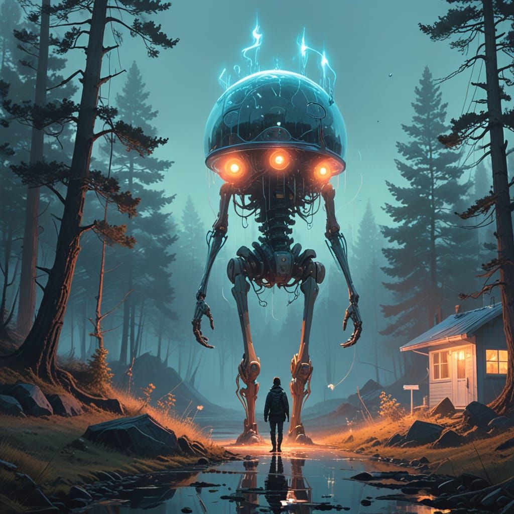 Ethereal Being in Dreamlike Atmosphere