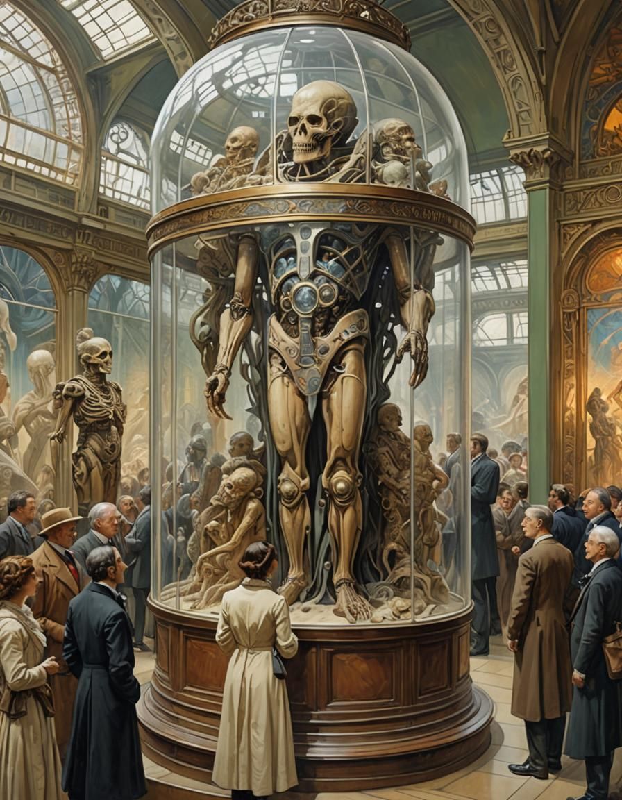 Victorian Aliens at Human Mummy Exhibition