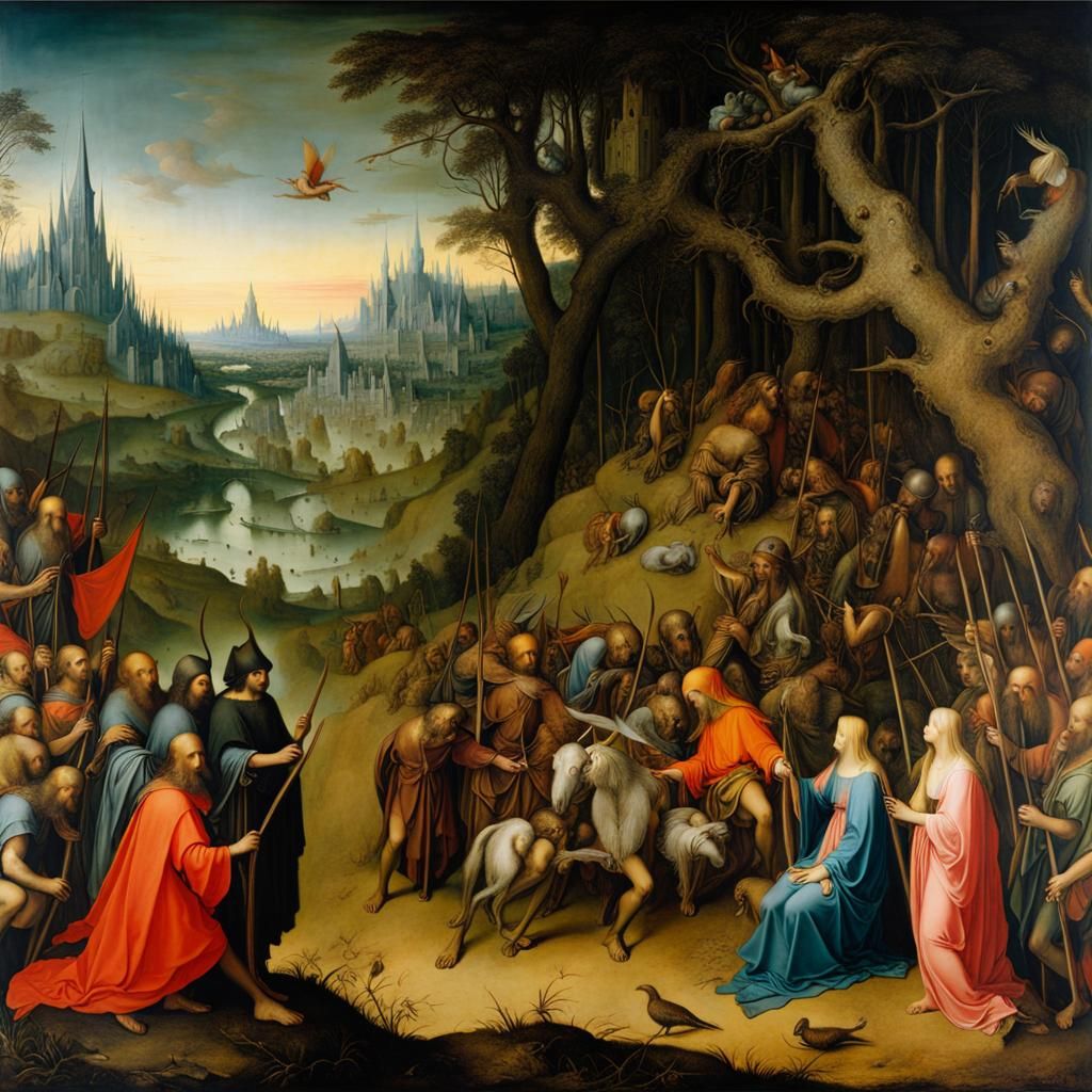 Detailed Airbrush Painting of a Nephilim