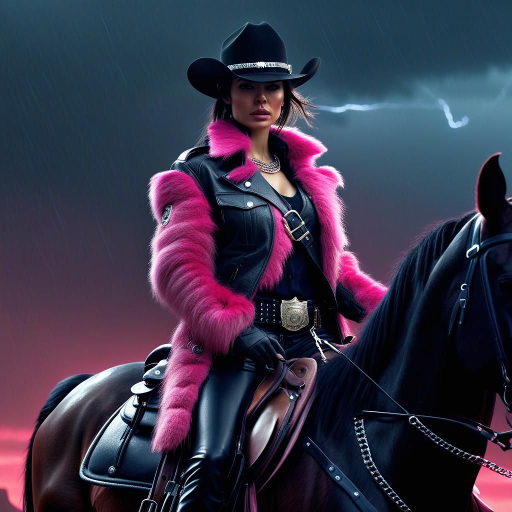 Victoria Justice as Cowgirl Cop in Desert Action Scene