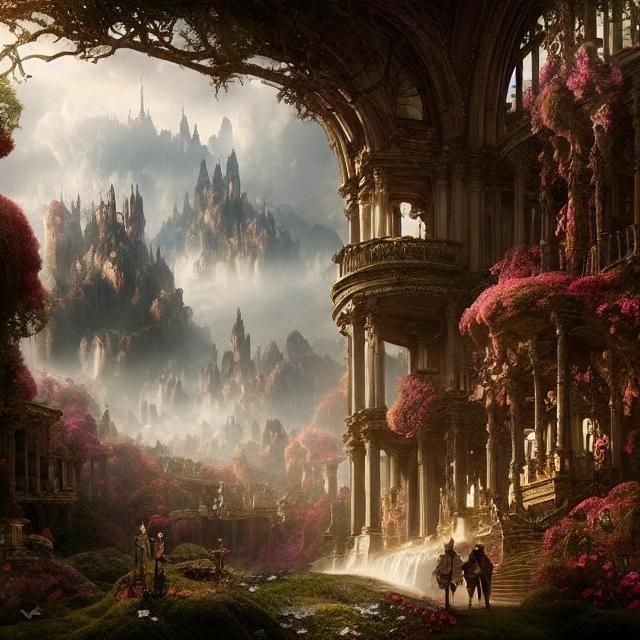Epic Wonderland Scene: Digital Matte Painting