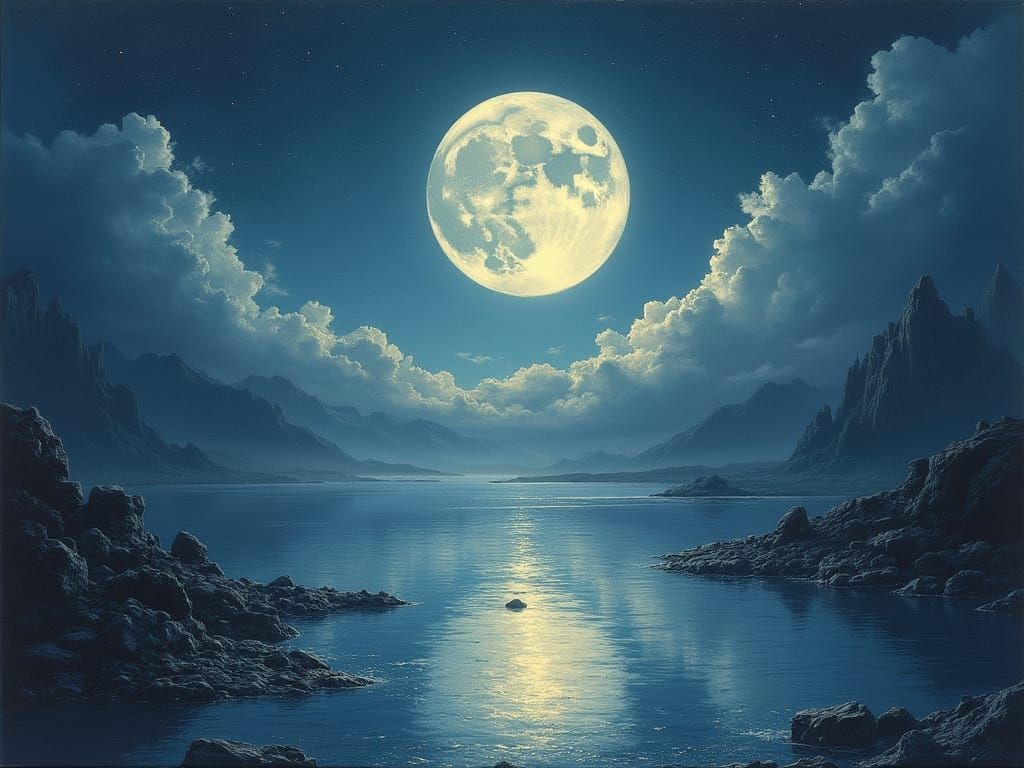 I Fashion a Moonscape I Still a Well