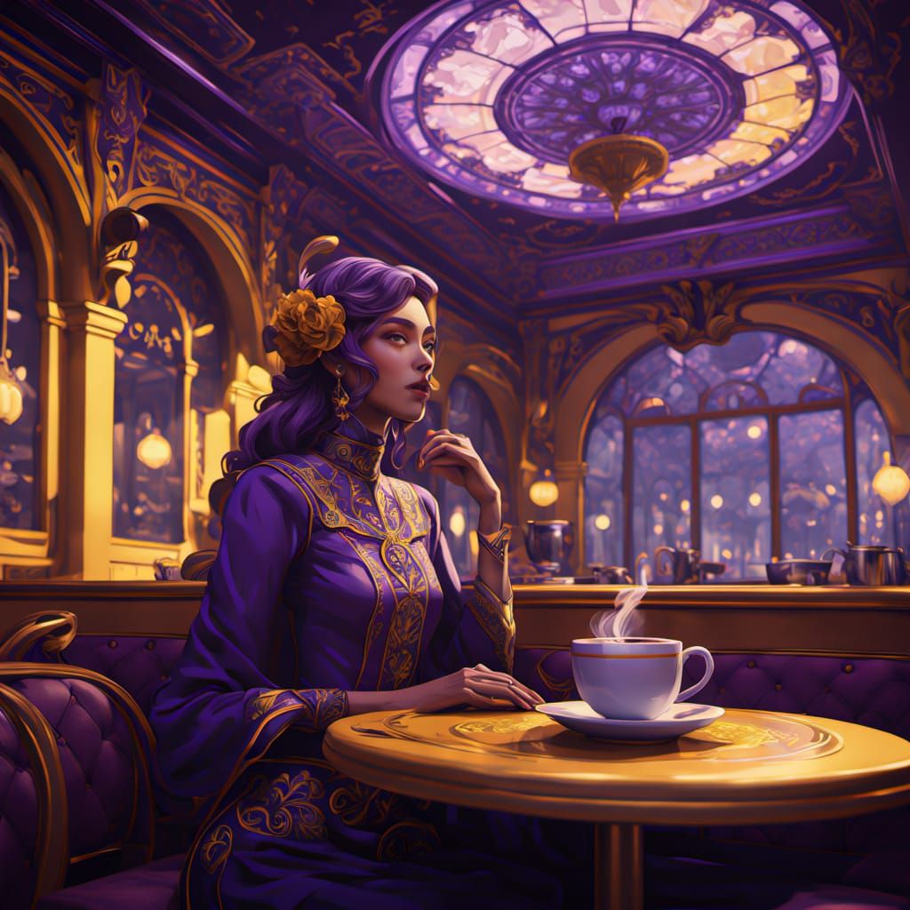 Ethereal NightCafé Siren in Dark Fantasy