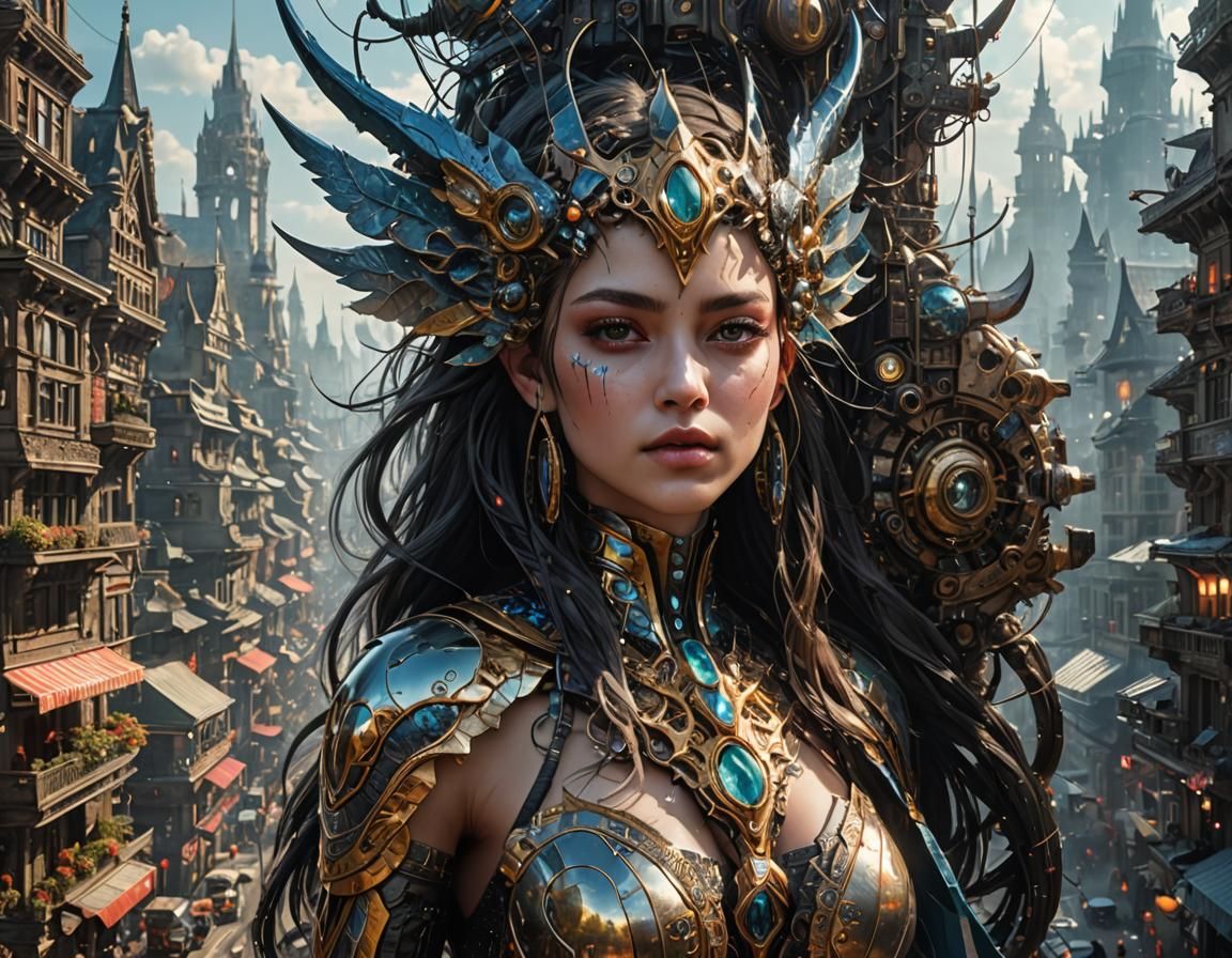 City Future: Bizarre Creatures in Detailed 3D Render