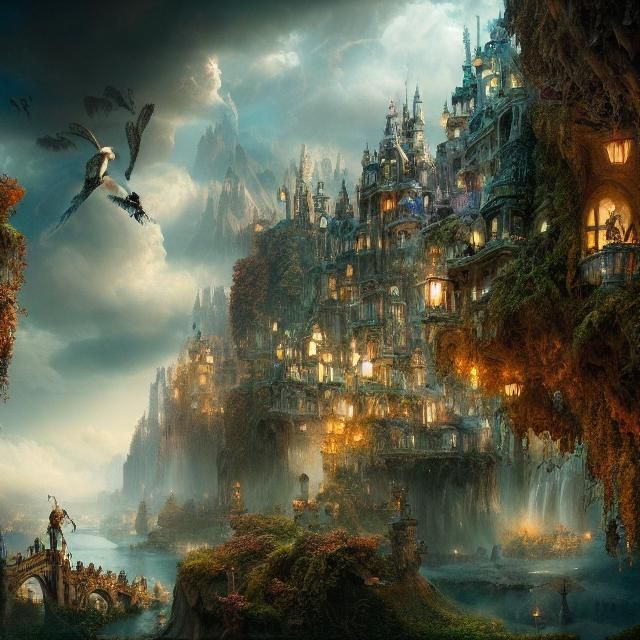 Epic Wonderland: Dramatic Digital Matte Painting
