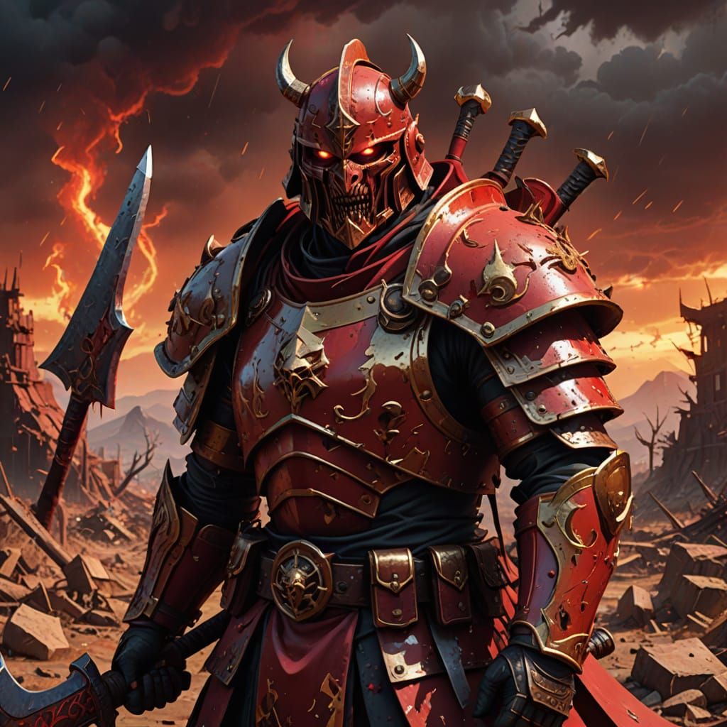 Warrior of the Blood God: Khorne's Fiery Wrath