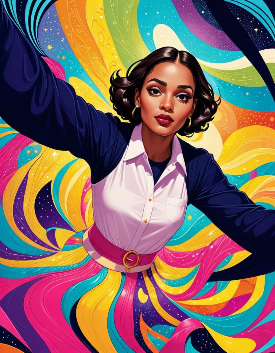 Colourful Abstract Art Inspired by Emmy Cicierega