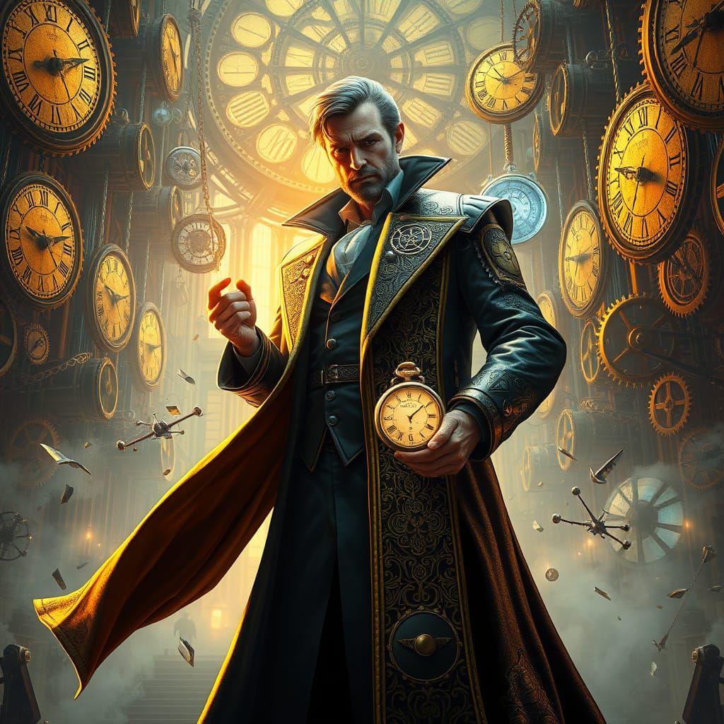 A steampunk time keeper