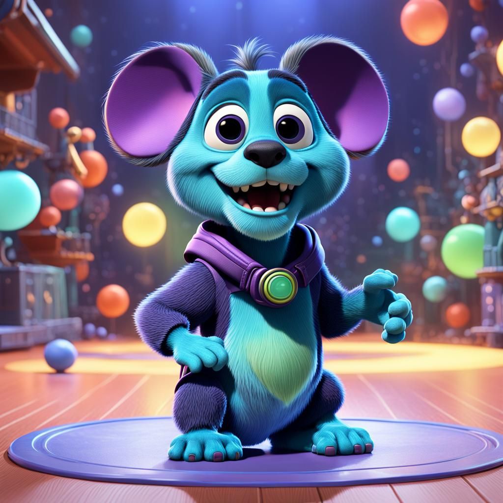 Chuck E Cheese Reimagined as 3D Digital Art