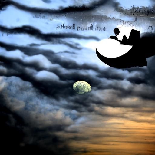 Bedtime Story Under the Moon: Dreamy Illustration