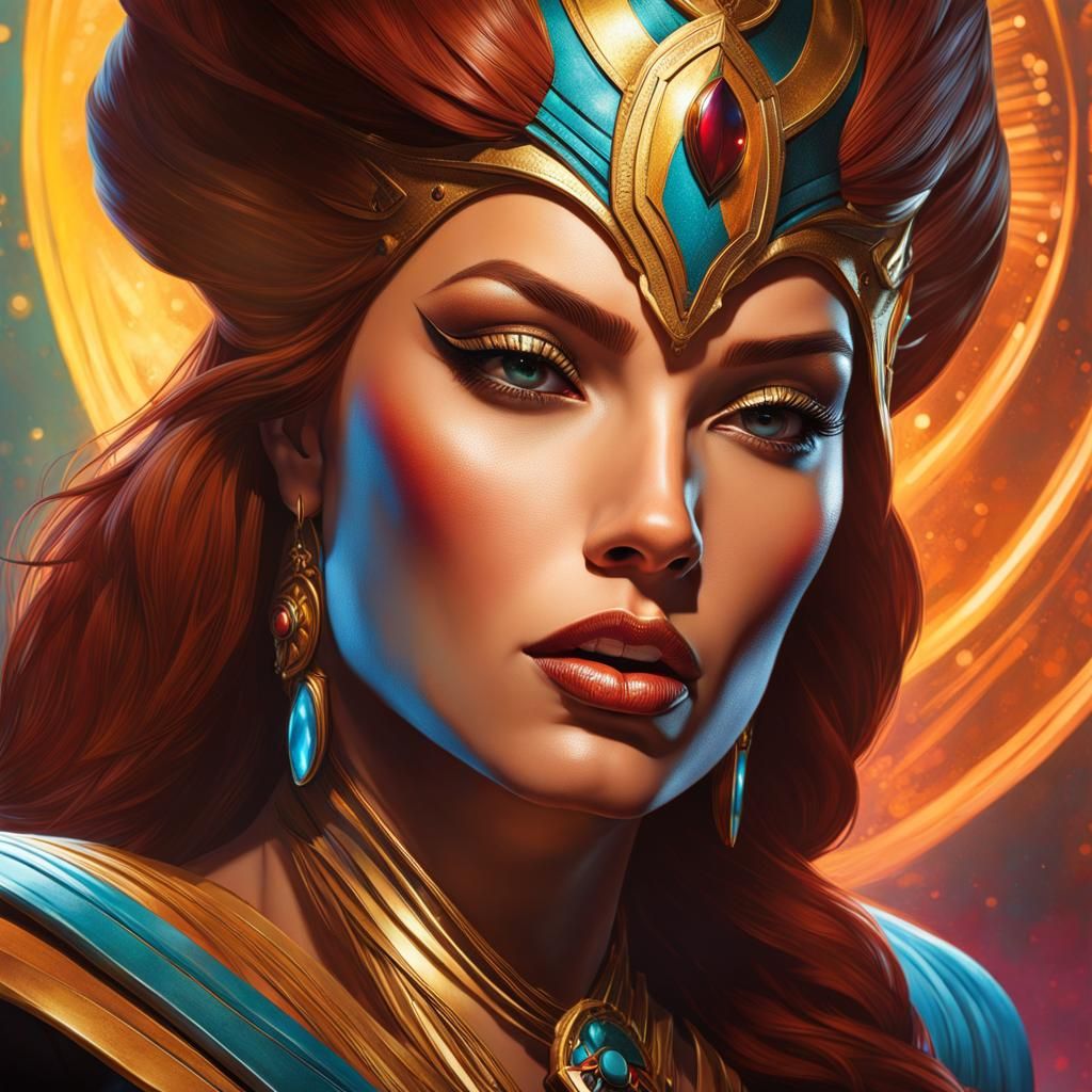 Hyperrealistic Teela Portrait with Dramatic Lighting