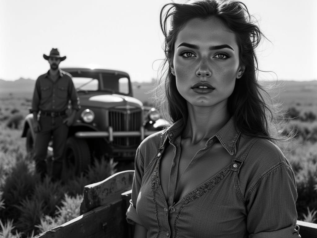 American Gothic Portrait in Documentary Style