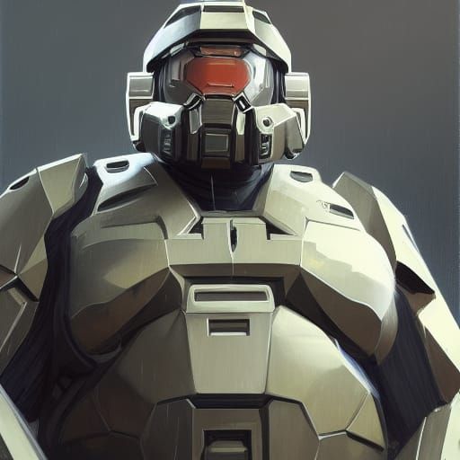 Hyperdetailed Portrait of Master Chief