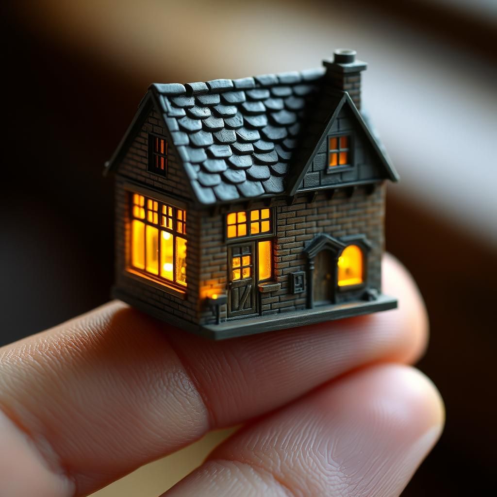 Miniature Victorian Shop on a Finger