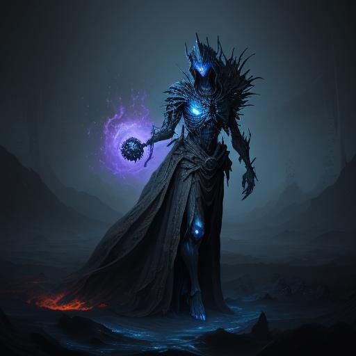 Ethereal Figure Rising from Soul Sand