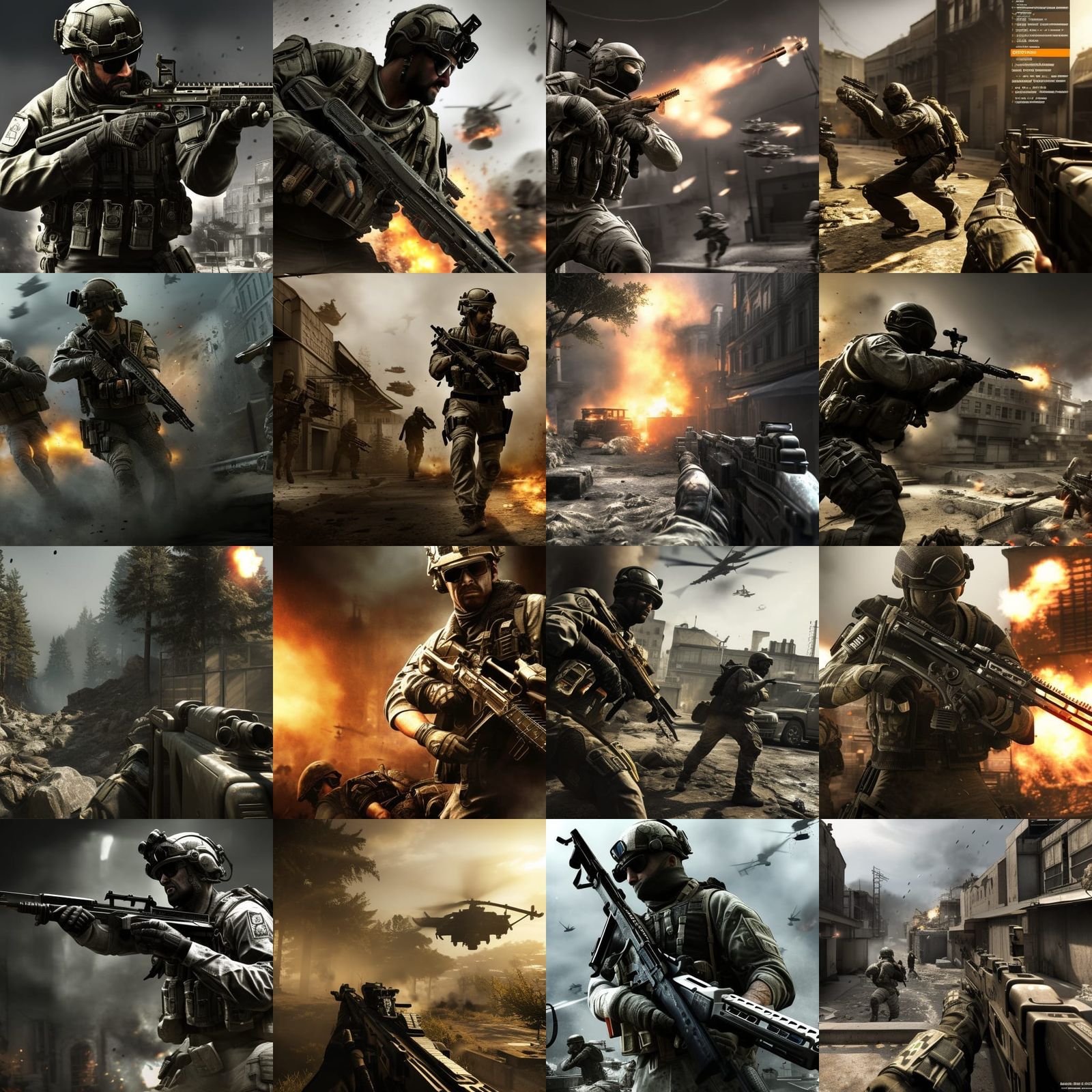 Call of Duty Cinematic 3D Game Scene in 8K