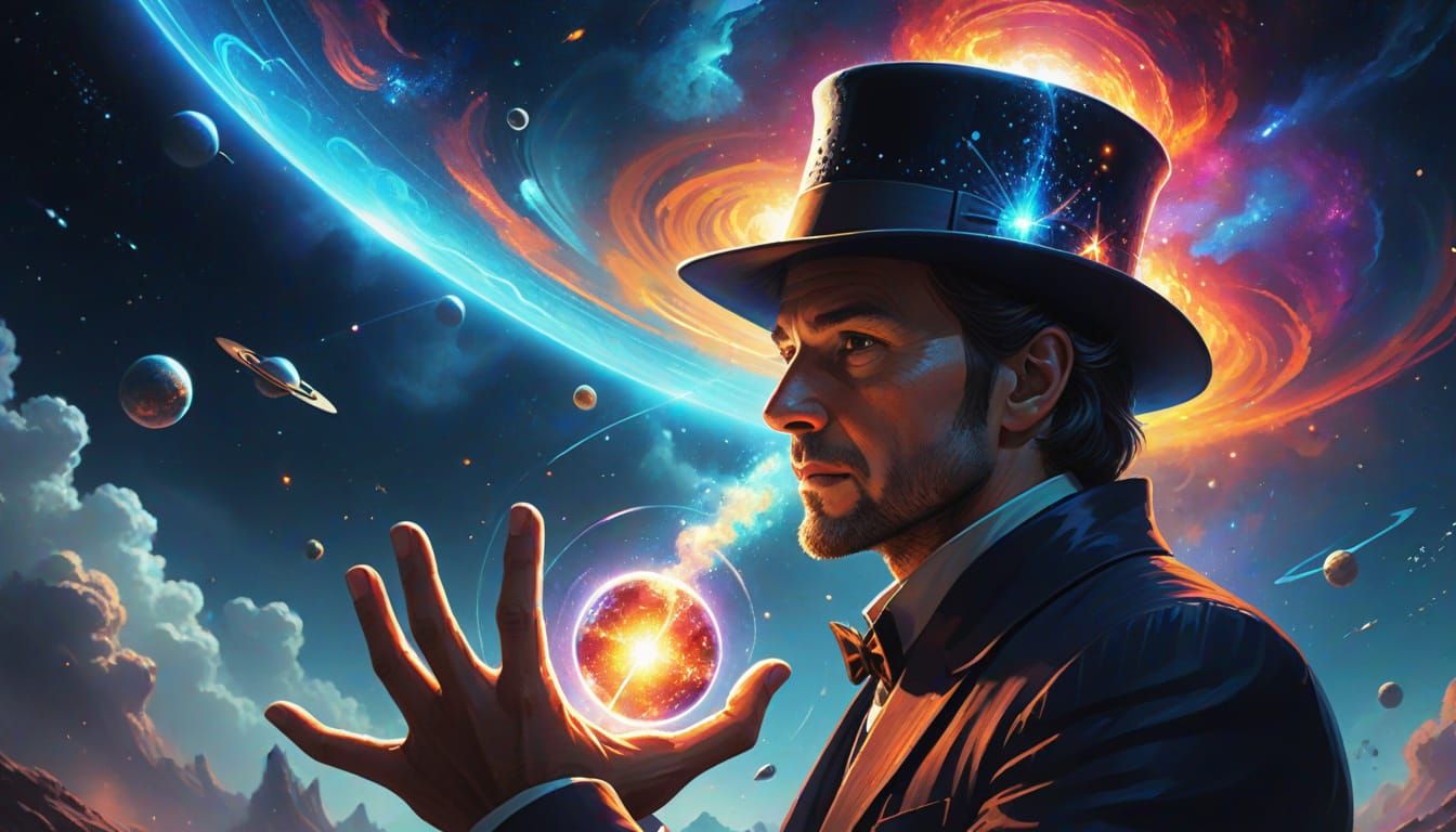 Magician Conjures the Universe: Sci-Fi Concept Art
