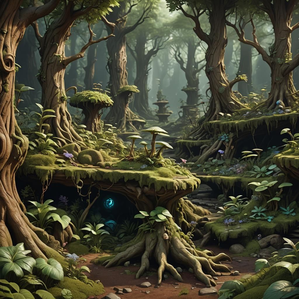 Enchanted Forest: Academic Art Meets Underground Comix