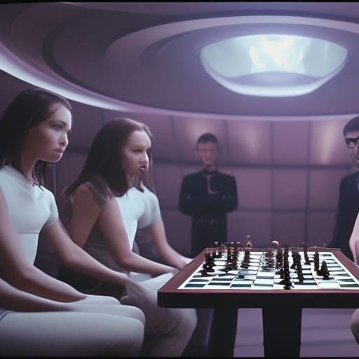 Aliens Play Chess on Enterprise: Digital Matte Painting