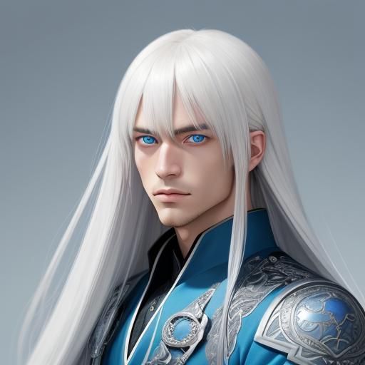 Anime Prince Portrait in Hyperrealistic Style