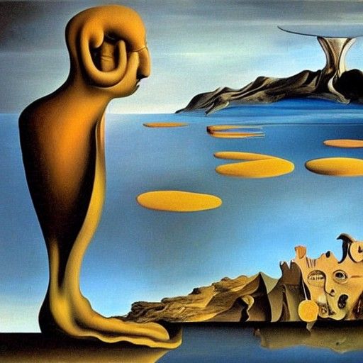 Surreal Melting Dreamscape in Salvador Dali Style