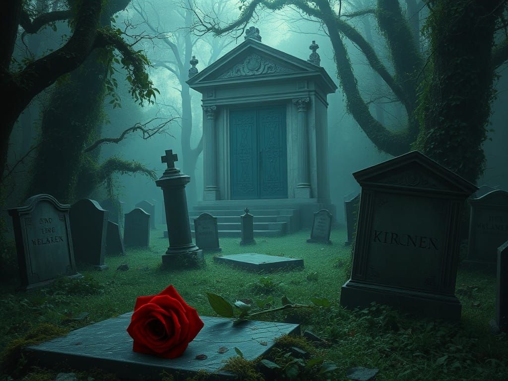 Forgotten Cemetery in Emerald Forest