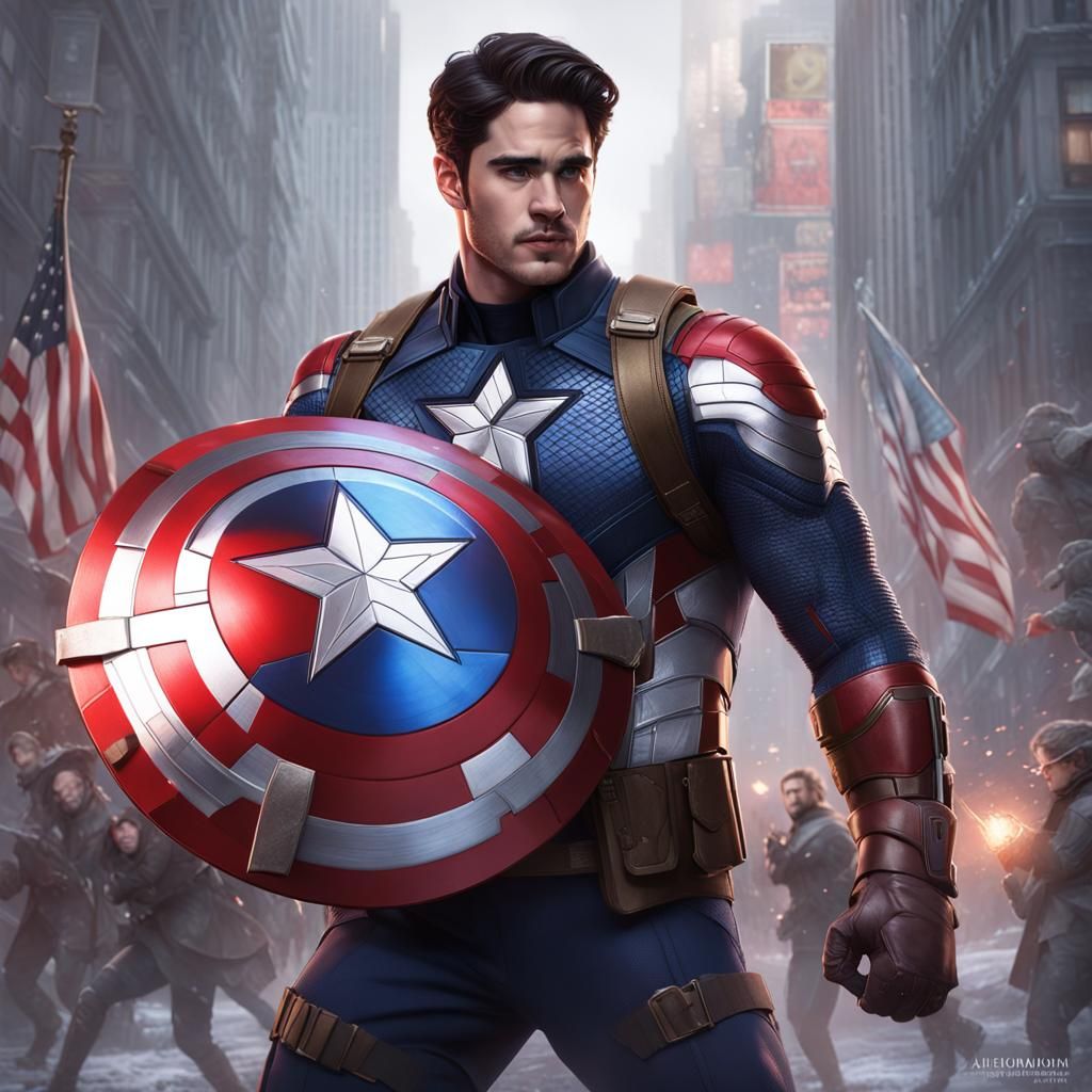 Darren Criss as Winter Soldier Concept Art