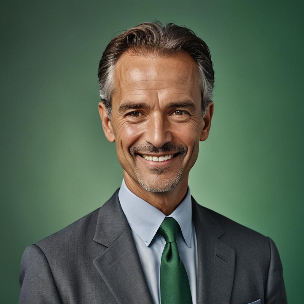 Confident Man Portrait in Professional Photography Style