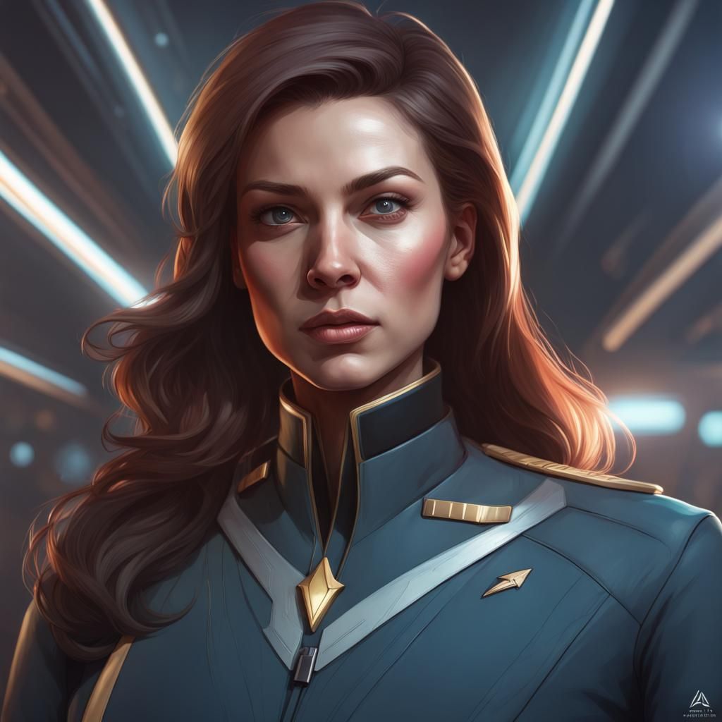 Detailed Portrait of a Starfleet Officer