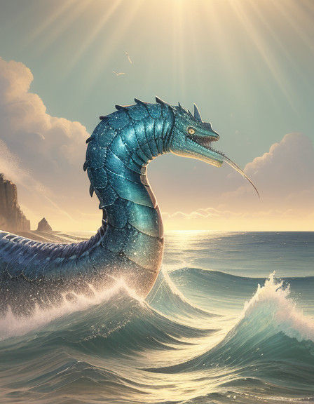 Mystical Sea Serpents Rise from the Deep
