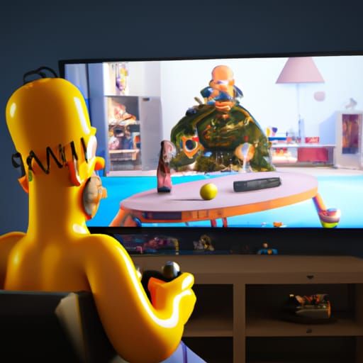 Homer Simpson Plays Battlefield 5