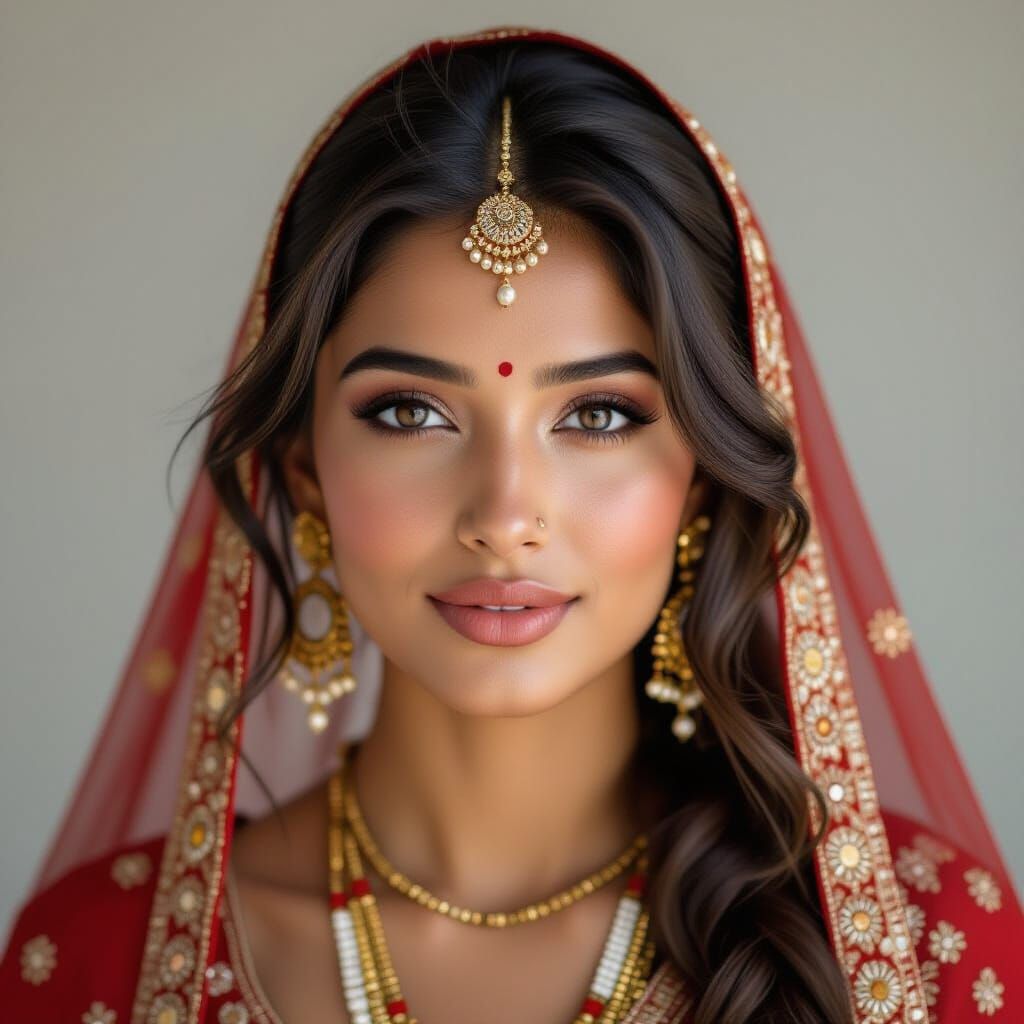 Beautiful Native Indian Woman Portrait