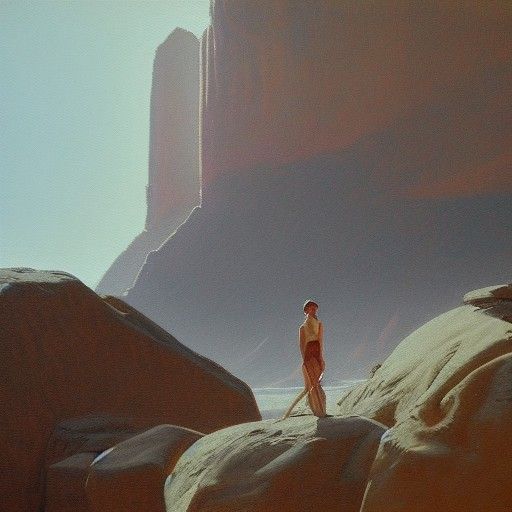 Ethereal Lightness: An Oil Painting